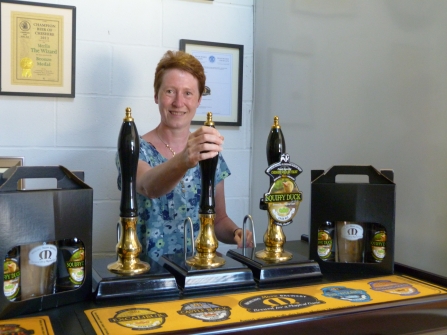 Kathryn Pilling who suggested the beer name 'Squiffy Duck'
