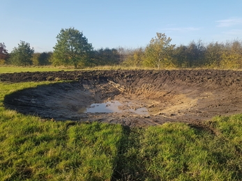 Pond creation in Cheshire