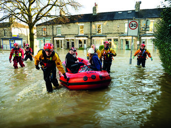 flooded street