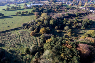 An aerial view of the Local Wildlife Site at Longridge, Knutsford