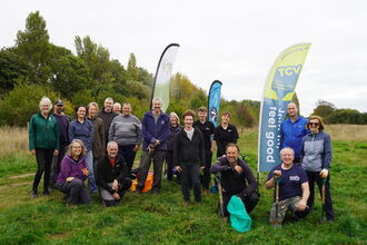 Countess of Chester plug planting group photo - Andy Scargill