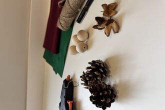 What you need to make pinecone elves © Katie Armstrong