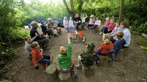 Forest schools - fire circle