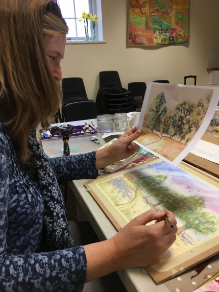 Spring watercolour workshop c. Katie Greenwood