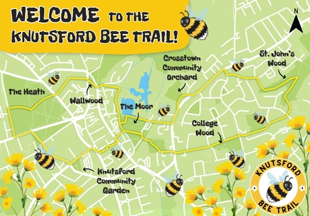 Knutsford bee trail map