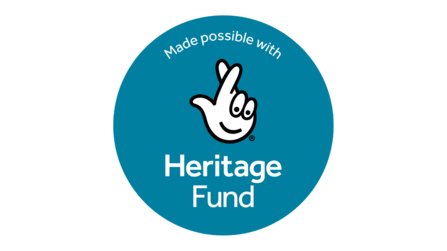 The National Lottery Heritage Fund teal logo stamp